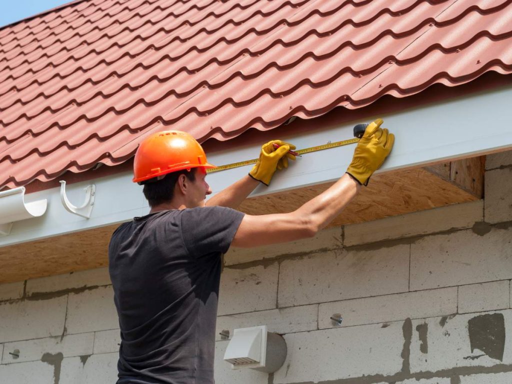 Damaged gutters showing signs of leaks and rust, needing repair or replacement by Hailey's Pro Services