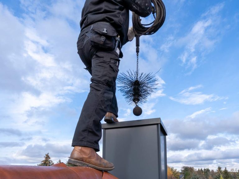 Professional chimney inspection revealing common problems by Haileys Pro Services