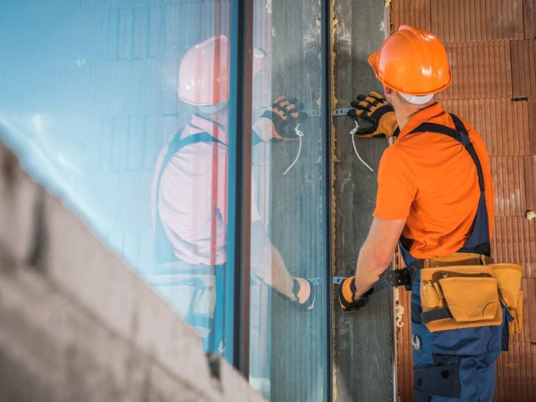 A handyman performing various maintenance tasks in a commercial facility