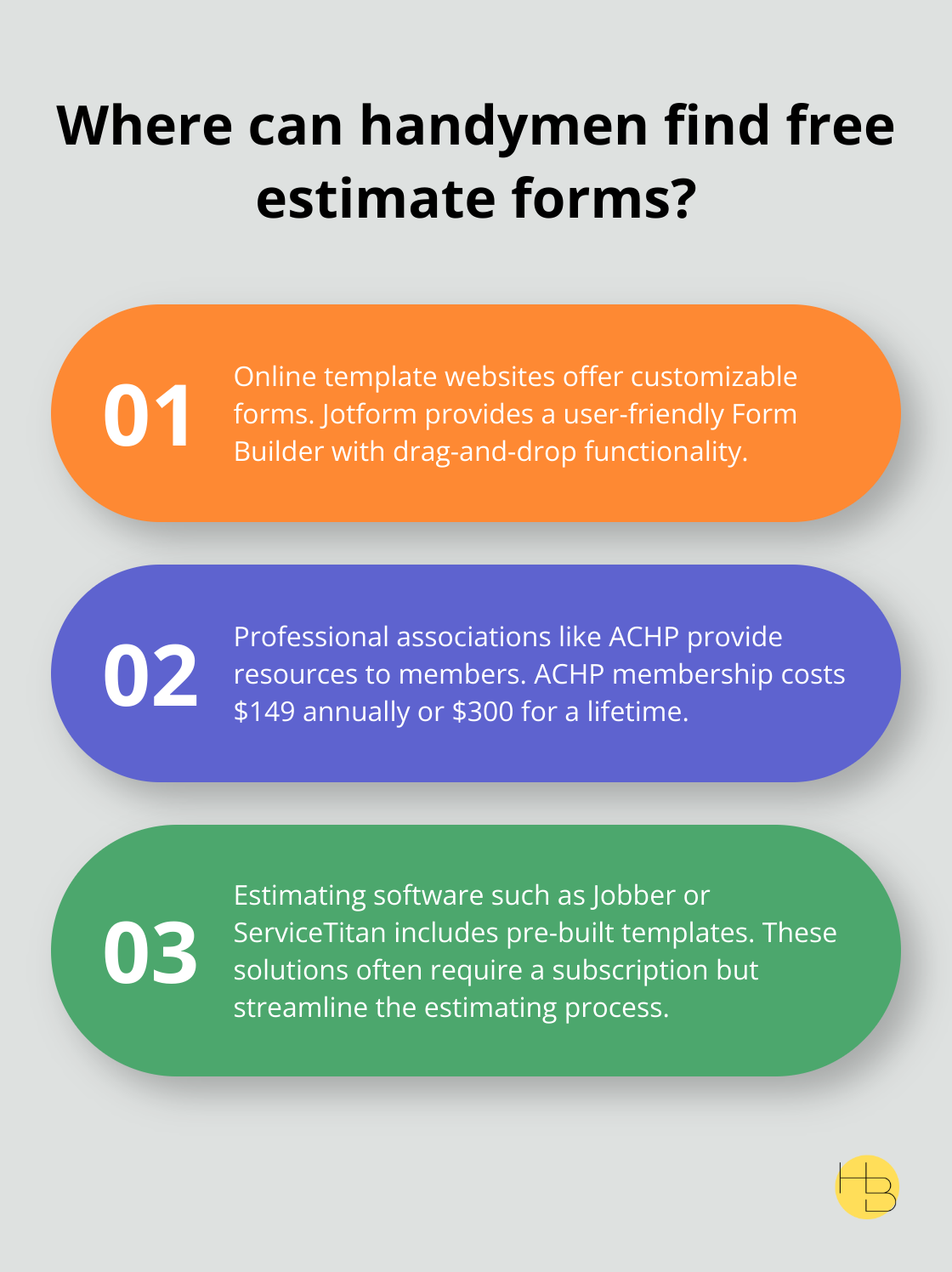 Infographic: Where can handymen find free estimate forms? - free handyman estimate forms